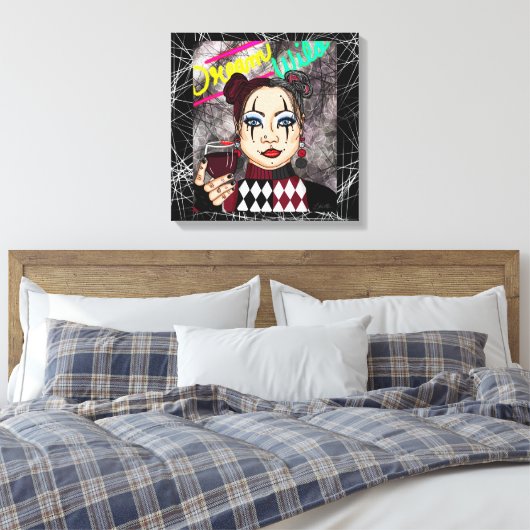 Dream Wild Gothic Girl Canvas Afdruk (Insitu (Slaapkamer))