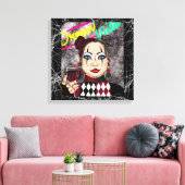 Dream Wild Gothic Girl Canvas Afdruk (Insitu (Woonkamer))