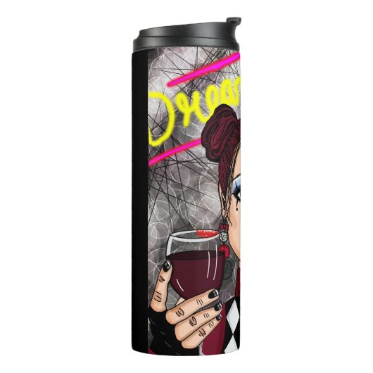 Dream Wild Gothic Girl Thermosbeker (Gedraaid links)