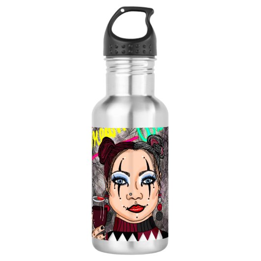 Dream Wild Gothic Girl Waterfles (Voorkant)