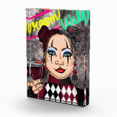 Dream Wild | Gothic Harlequin Jester Girl Fotoblokken (Rechts)