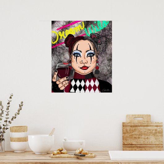 Dream Wild | Gothic Lady Poster (Keuken)