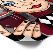 Dream Wild Jester Harlequin Woman Poster (Hoek)