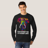 Dream Without Fear Love Without Limits  LGBT Pride T-shirt (Voorkant volledig)