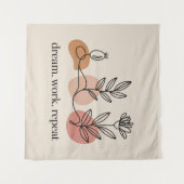 Dream. Work. Repeat Wandkleed (Voorkant (horizontaal))