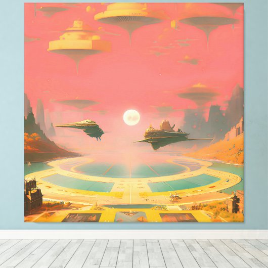 Dream World Canvas Afdruk (Insitu (Houten vloer))