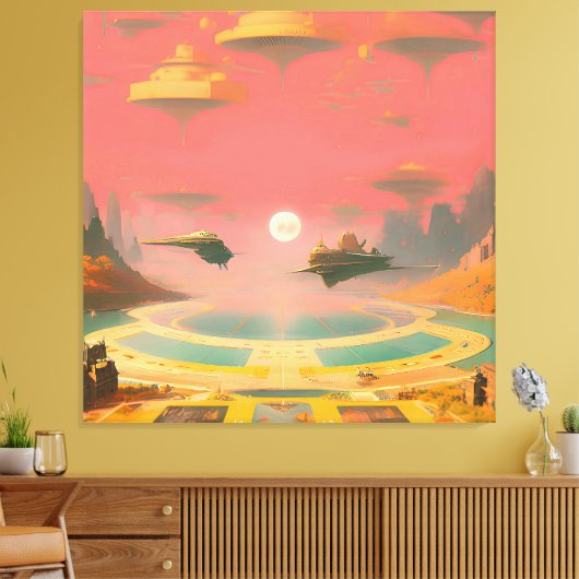 Dream World Canvas Afdruk (Insitu (Woonkamer))