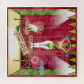 Dream World  Funky Ballerina Veranderde Kunst Legpuzzel (Horizontaal)