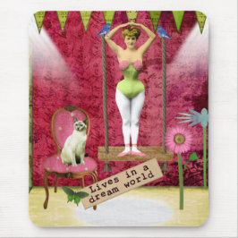 Dream World Funky Ballerina Veranderde Kunst Muismat