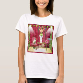 Dream World Funky Ballerina Veranderde Kunst T-shirt