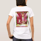 Dream World  Funky Ballerina Veranderde Kunst T-shirt (Achterkant)
