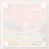 Dream World Glazen Onderzetter (Achterkant)