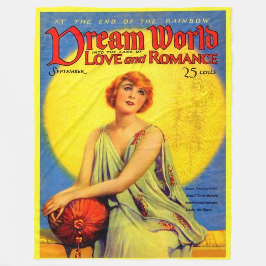 Dream World magazine cover in 1920s Fleece Deken (Voorkant)