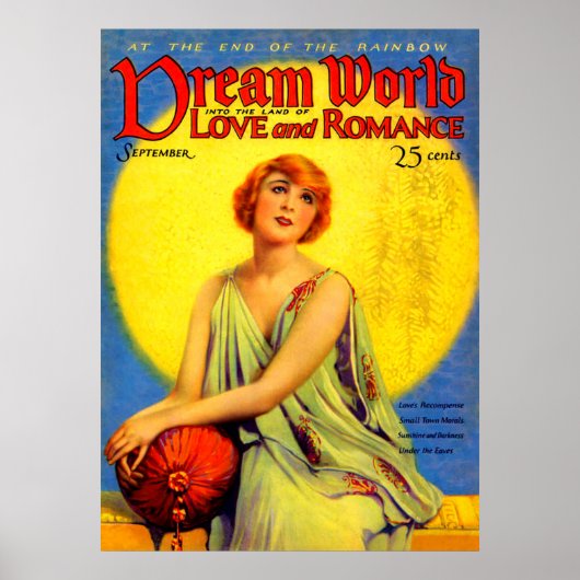 Dream World magazine cover in 1920s Poster (Voorkant)