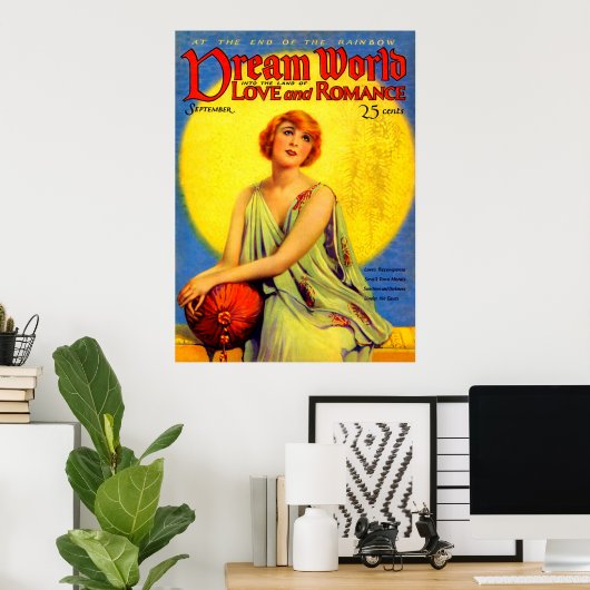 Dream World magazine cover in 1920s Poster (Thuiskantoor)