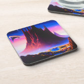 Dream World olieverfschilderij Bier Onderzetter (Linkerzijde)