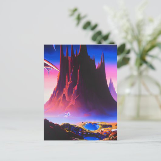 Dream World olieverfschilderij Briefkaart (Staand voorkant)