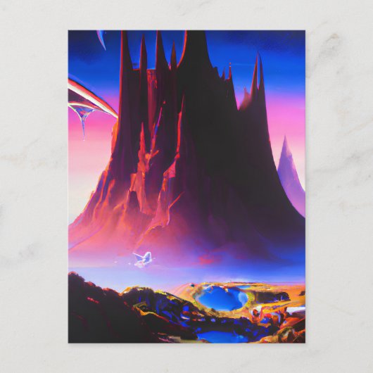 Dream World olieverfschilderij Briefkaart (Voorkant)