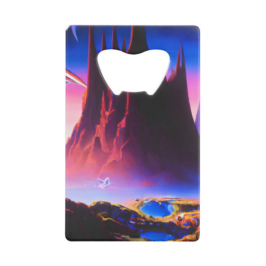 Dream World olieverfschilderij Creditkaart Flessenopener (Voorkant)