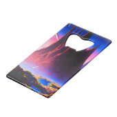 Dream World olieverfschilderij Creditkaart Flessenopener (Voorkant Gekanteld)