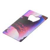 Dream World olieverfschilderij Creditkaart Flessenopener (Achterkant Gekanteld)