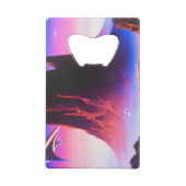 Dream World olieverfschilderij Creditkaart Flessenopener (Achterkant)