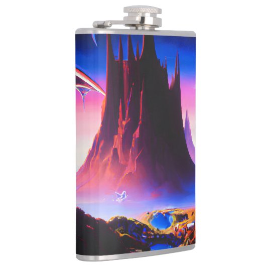 Dream World olieverfschilderij Heupfles (Rechts)