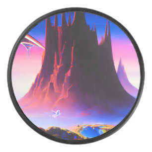 Dream World olieverfschilderij Hockey Puck