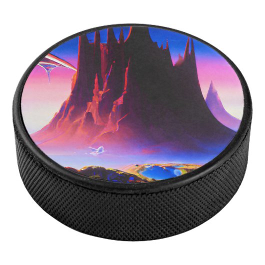 Dream World olieverfschilderij Hockey Puck (3/4)