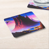 Dream World olieverfschilderij Kartonnen Onderzetters (Schuin)