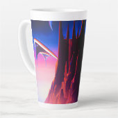 Dream World olieverfschilderij Latte Mok (Linkerhoek)