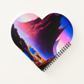 Dream World olieverfschilderij Notitieboek (Achterkant)