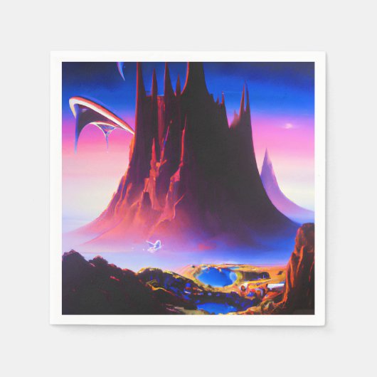 Dream World olieverfschilderij Servet (Voorkant)