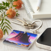 Dream World olieverfschilderij Sleutelhanger (Voorkant Rechts)