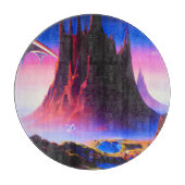 Dream World olieverfschilderij Snijplank (Voorkant)