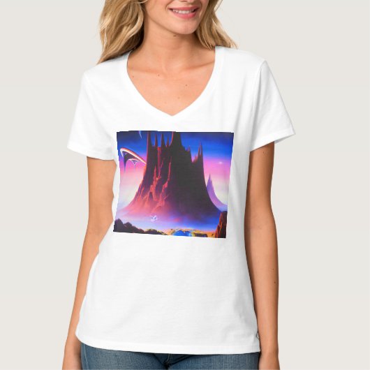 Dream World olieverfschilderij T-shirt (Voorkant)