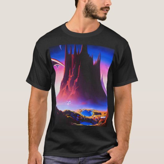 Dream World olieverfschilderij T-shirt (Voorkant)