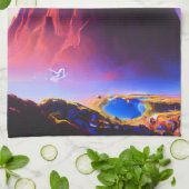 Dream World olieverfschilderij Theedoek (Gevouwen)