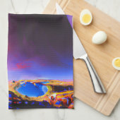 Dream World olieverfschilderij Theedoek (Quarter Fold)