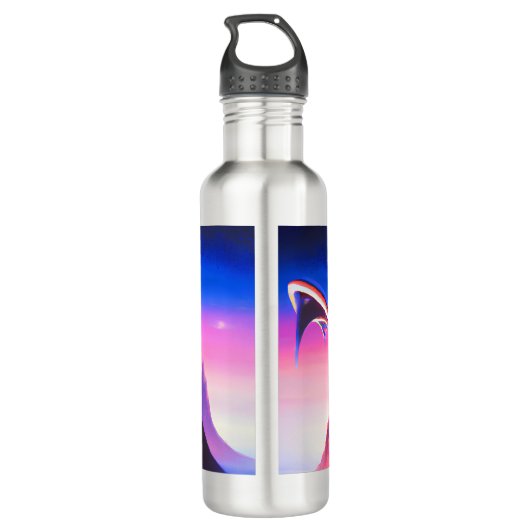 Dream World olieverfschilderij Waterfles (Achterkant)