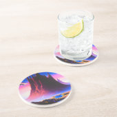 Dream World olieverfschilderij Zandsteen Onderzetter (Zijkant)