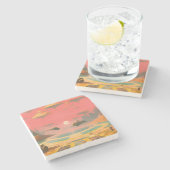 Dream World Stenen Onderzetter (Zijkant)