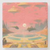 Dream World Stenen Onderzetter (Voorkant)