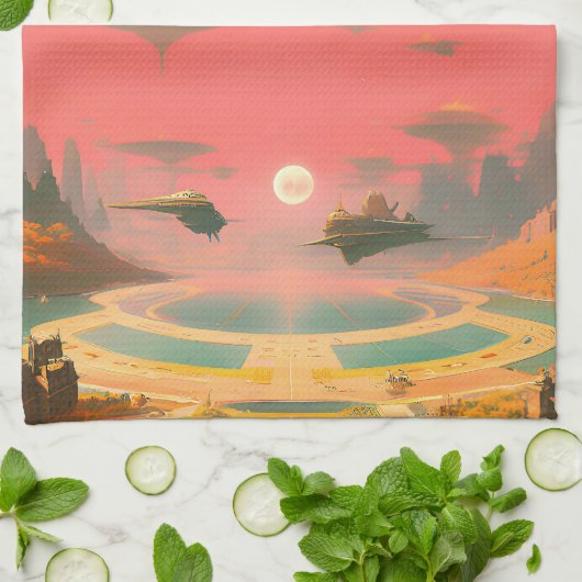 Dream World Theedoek (Gevouwen)