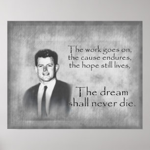 Dream zal nooit Poster sterven