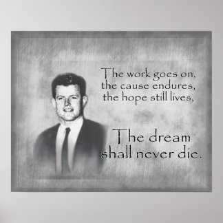 Dream zal nooit Poster sterven