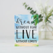 Dream zonder angst briefkaart (Staand voorkant)