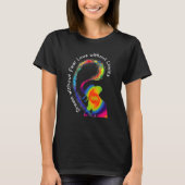 Dream zonder angst Elephant Lgbt Pride Stropdas-Dy T-shirt (Voorkant)