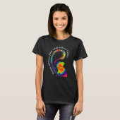 Dream zonder angst Elephant Lgbt Pride Stropdas-Dy T-shirt (Voorkant volledig)