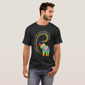 Dream zonder angst Elephant Lgbt Pride Stropdas Dy T-shirt (Voorkant volledig)
